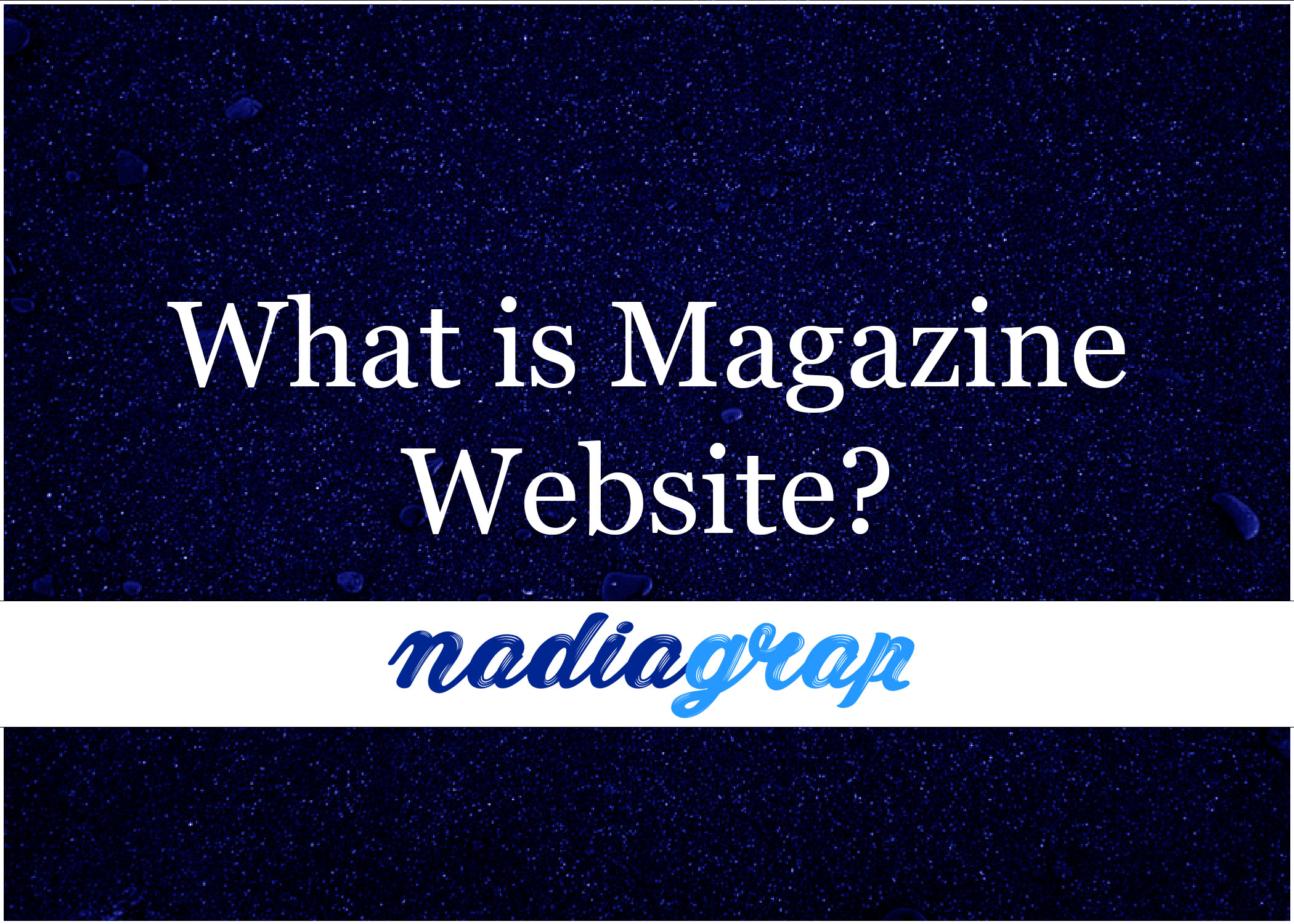 Magazine websites